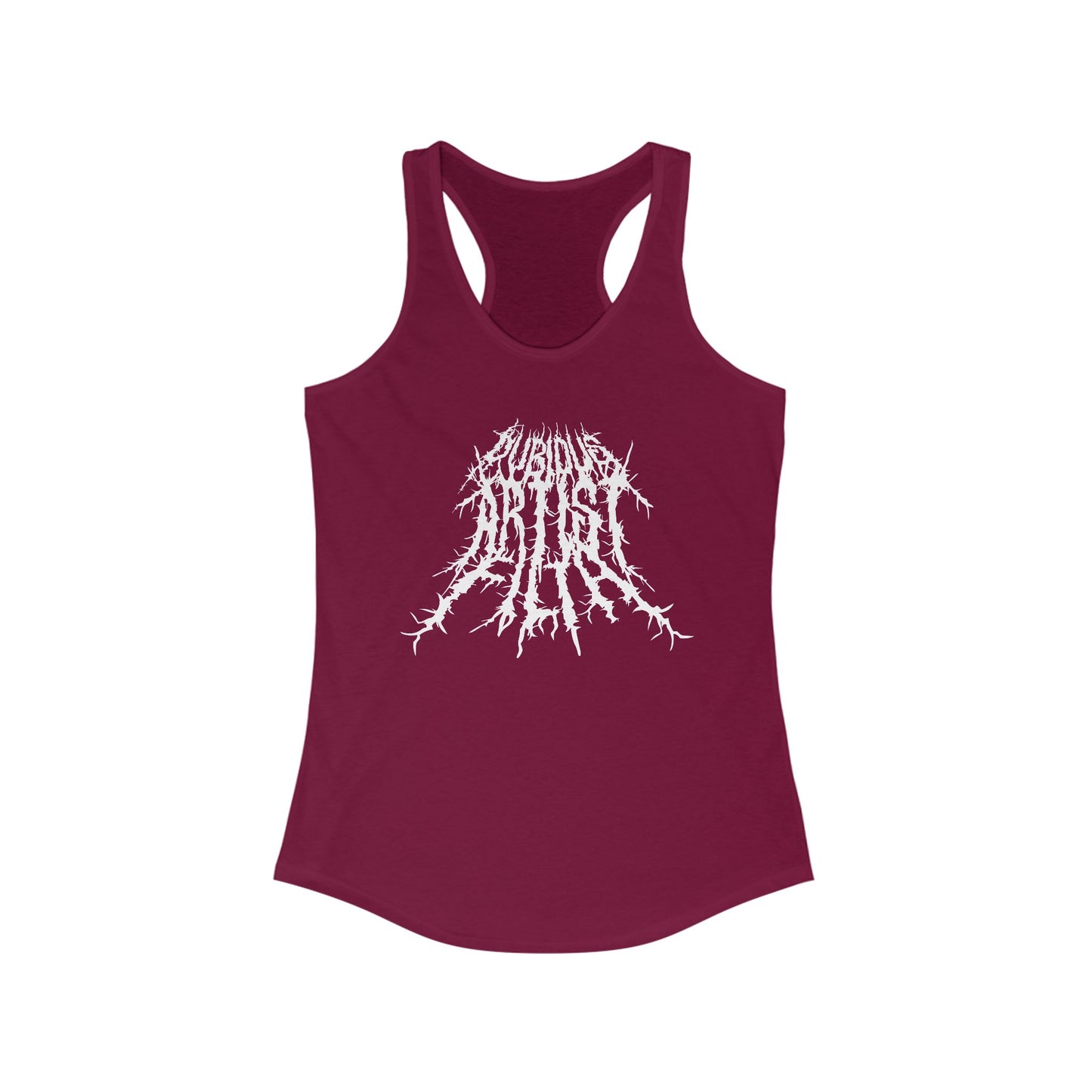 Slim Fit Dubious Logo Racerback Tank