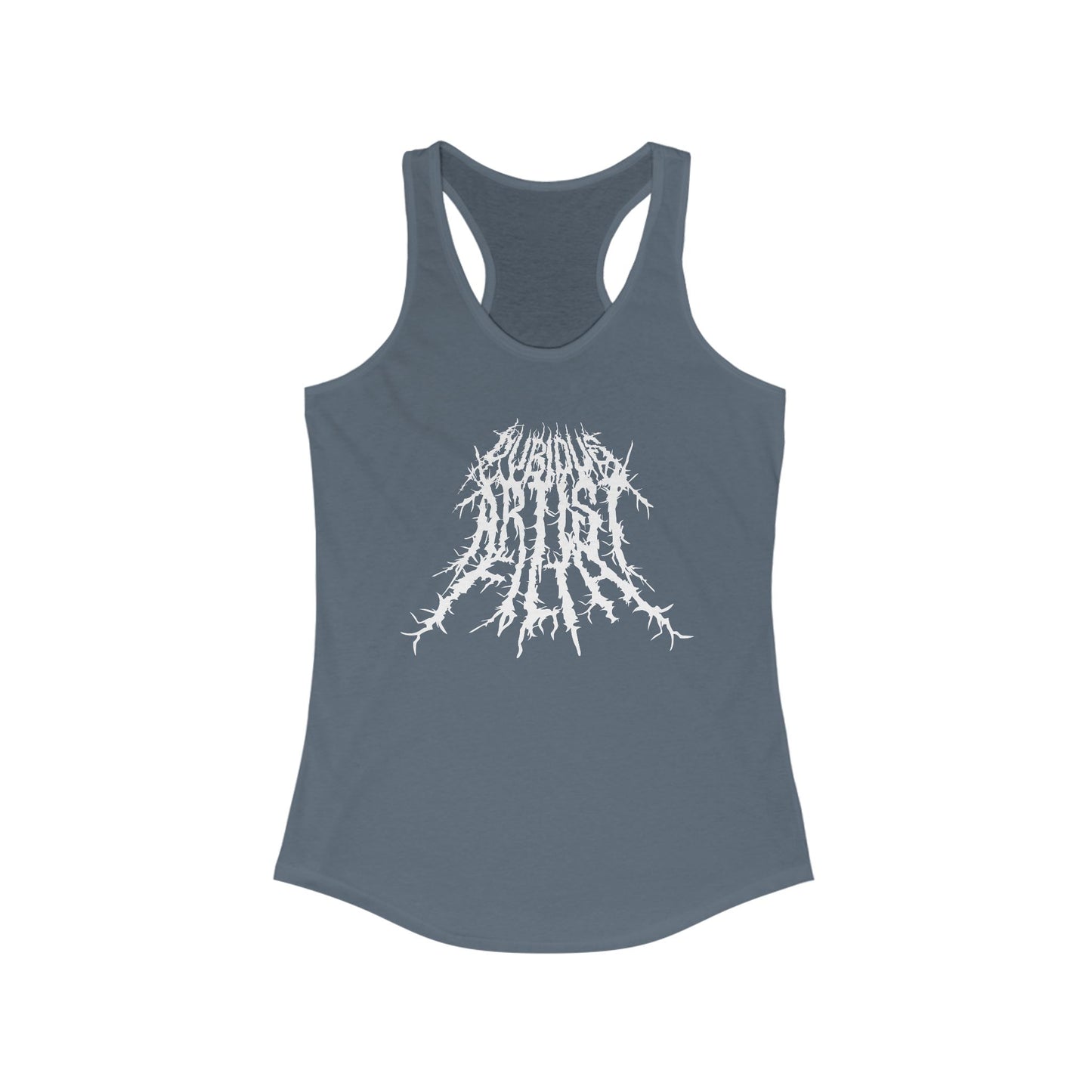 Slim Fit Dubious Logo Racerback Tank
