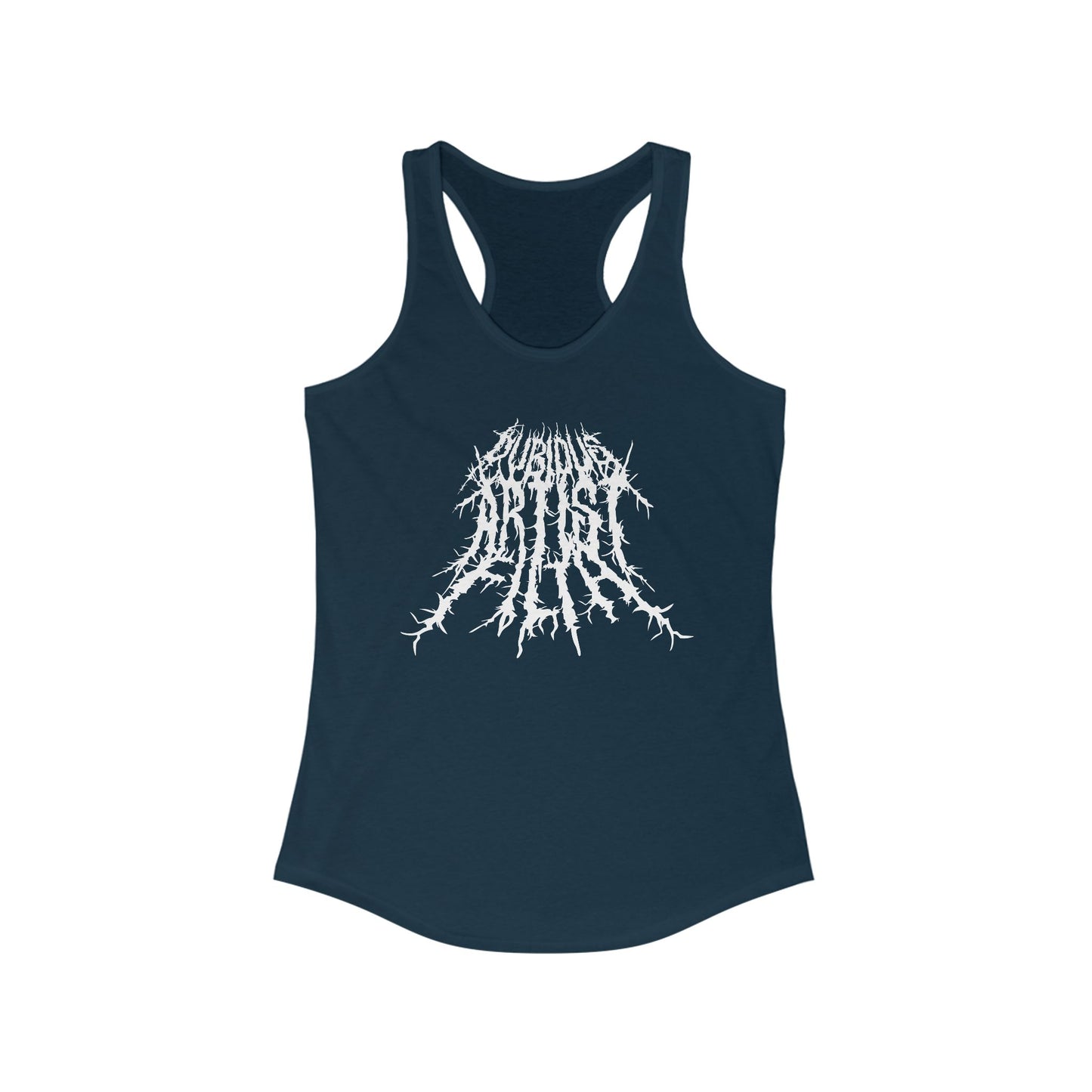 Slim Fit Dubious Logo Racerback Tank