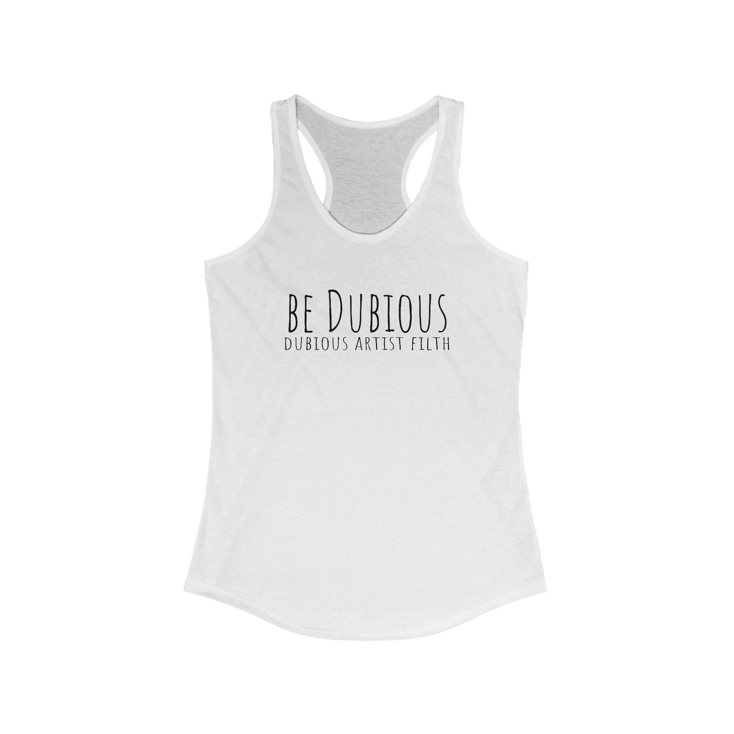Slim Fit Dubious Racerback Tank