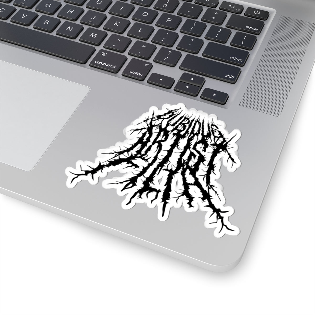 Metal Dubious Logo Sticker