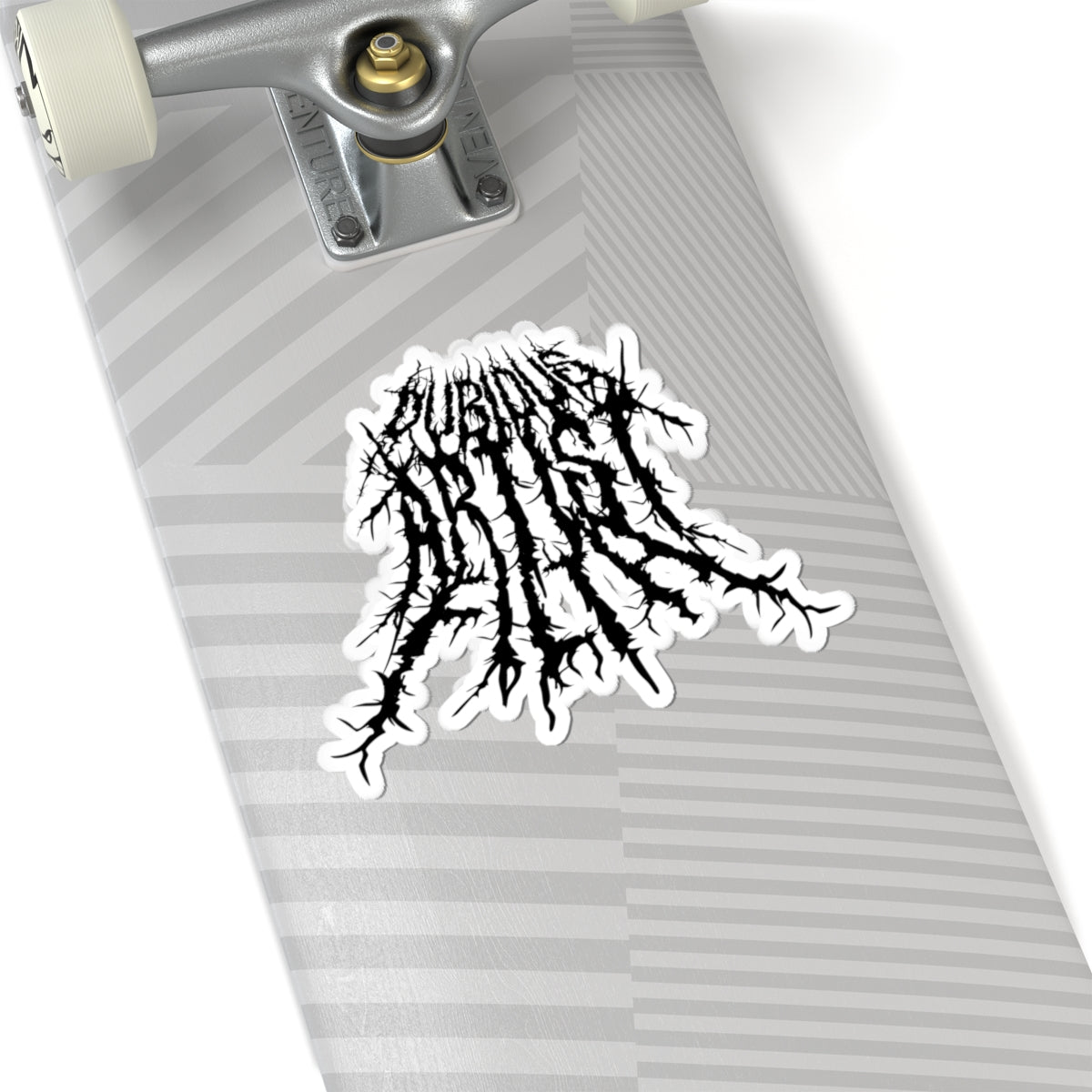 Metal Dubious Logo Sticker