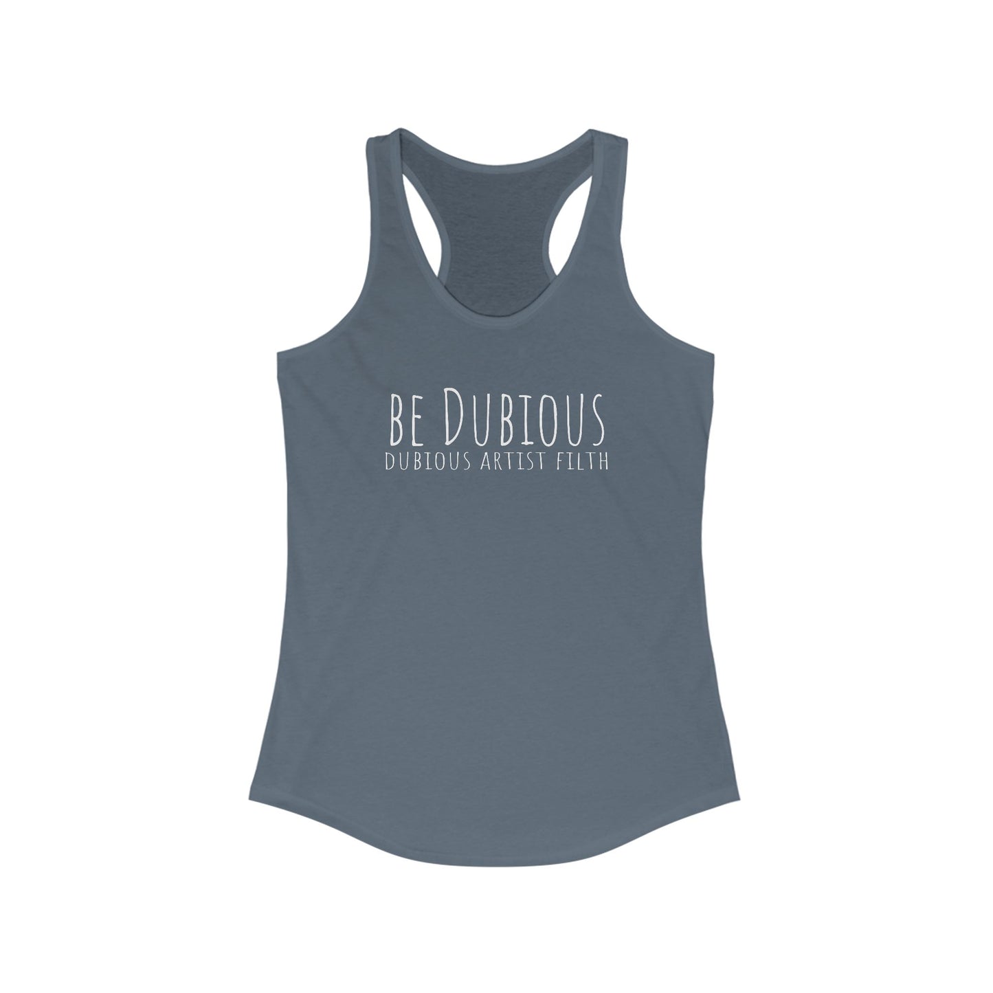 Slim Fit Dubious Racerback Tank