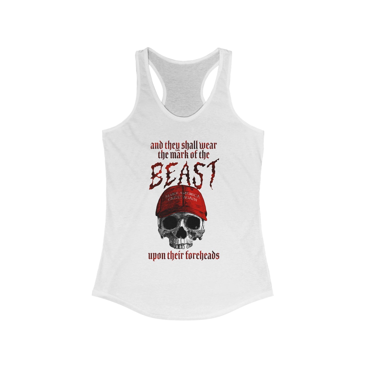 Slim Fit Racerback Mark of the Beast Tank