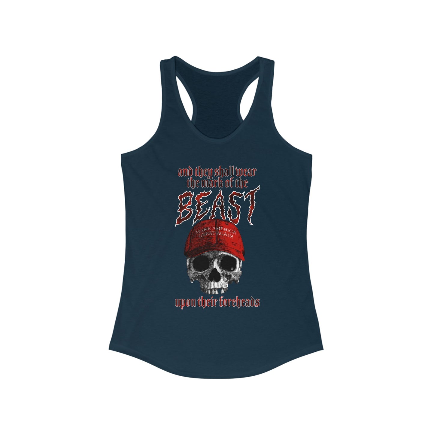 Slim Fit Racerback Mark of the Beast Tank