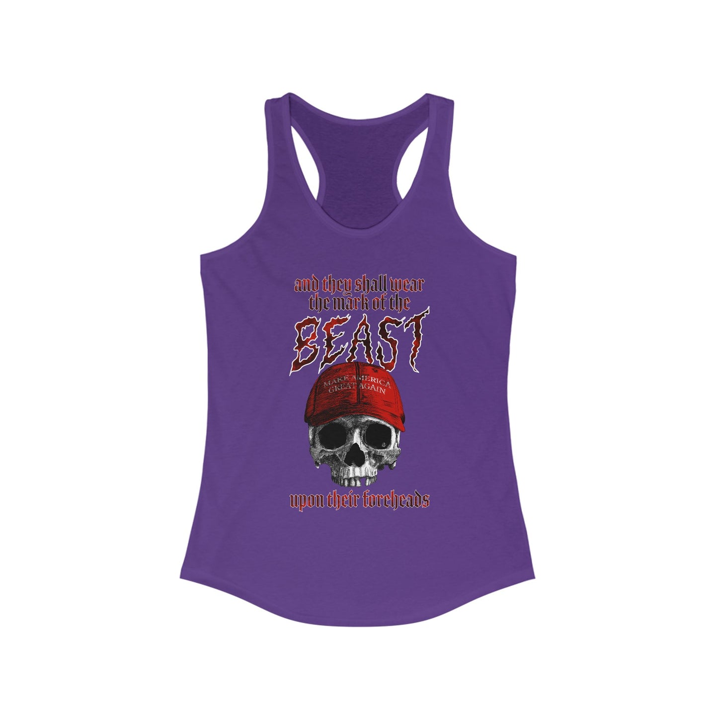 Slim Fit Racerback Mark of the Beast Tank