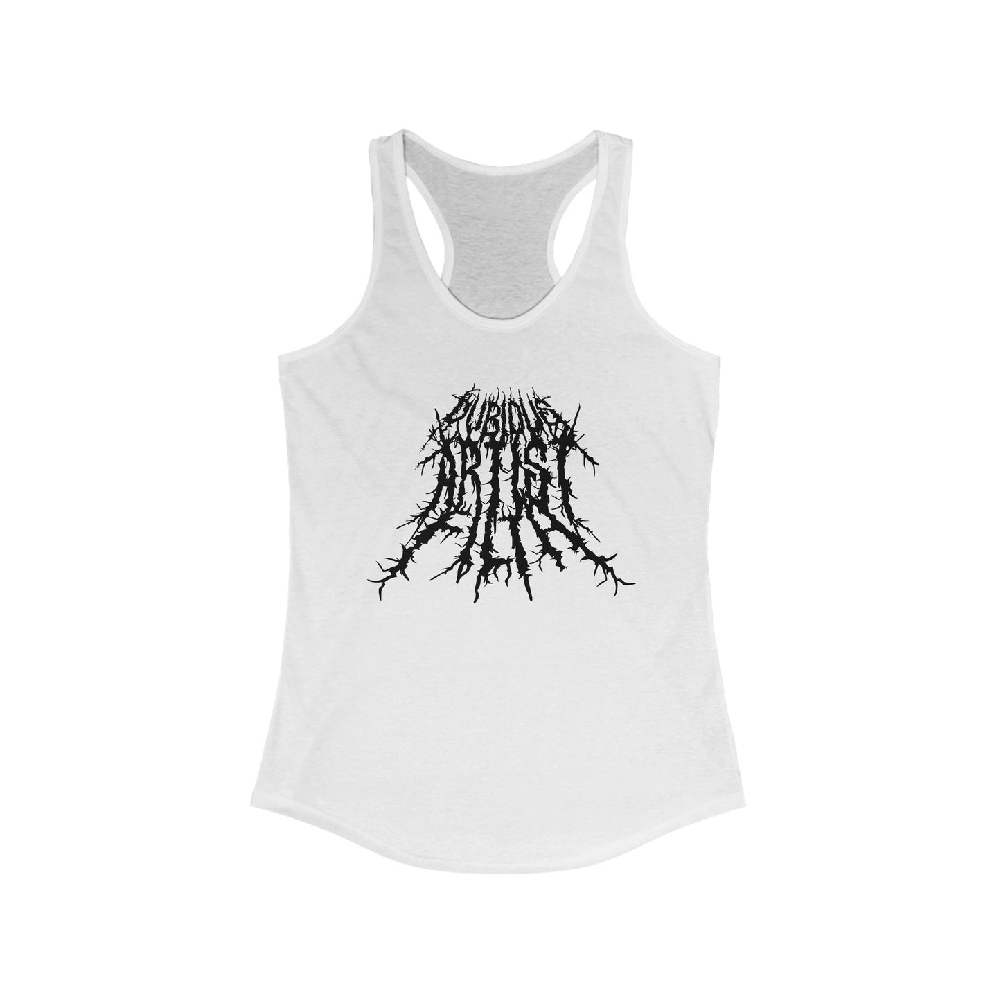 Slim Fit Dubious Logo Racerback Tank