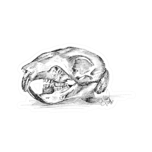 Squirrel Skull Sticker