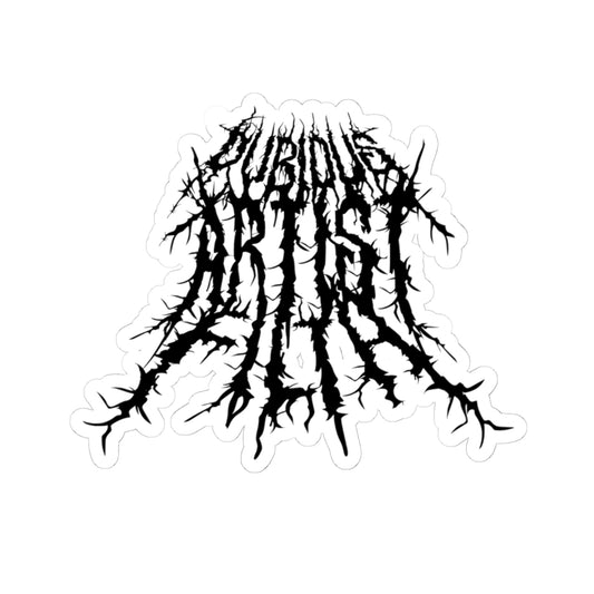 Metal Dubious Logo Sticker