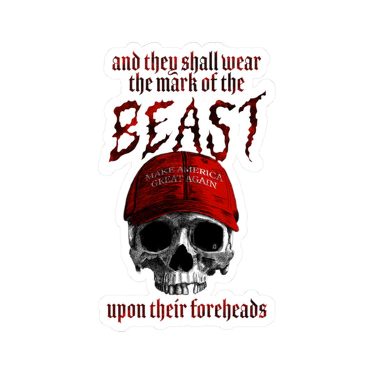 Mark of the Beast Kiss-Cut Sticker