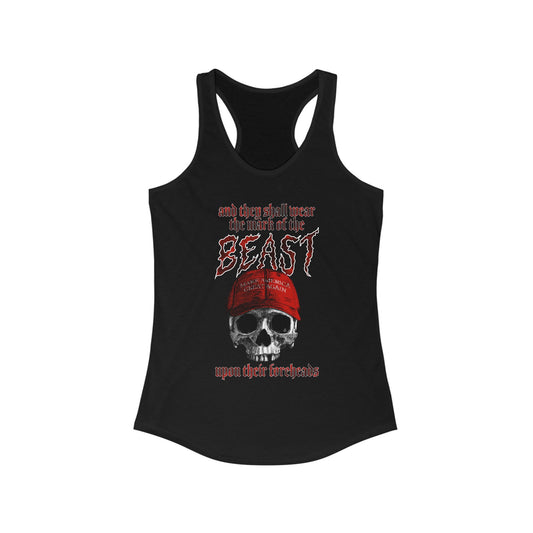 Slim Fit Racerback Mark of the Beast Tank
