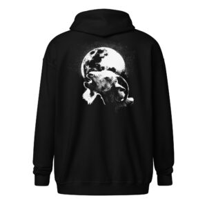 Bah at the Moon zip hoodie