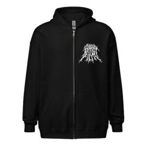 Bah at the Moon zip hoodie - Image 2
