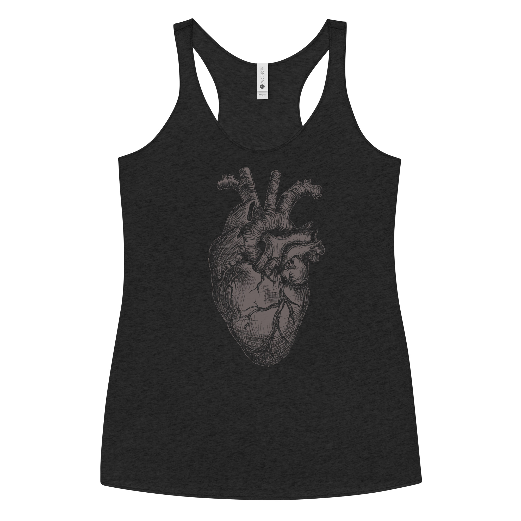Anatomical Heart Slim Fit Tank - Image 1