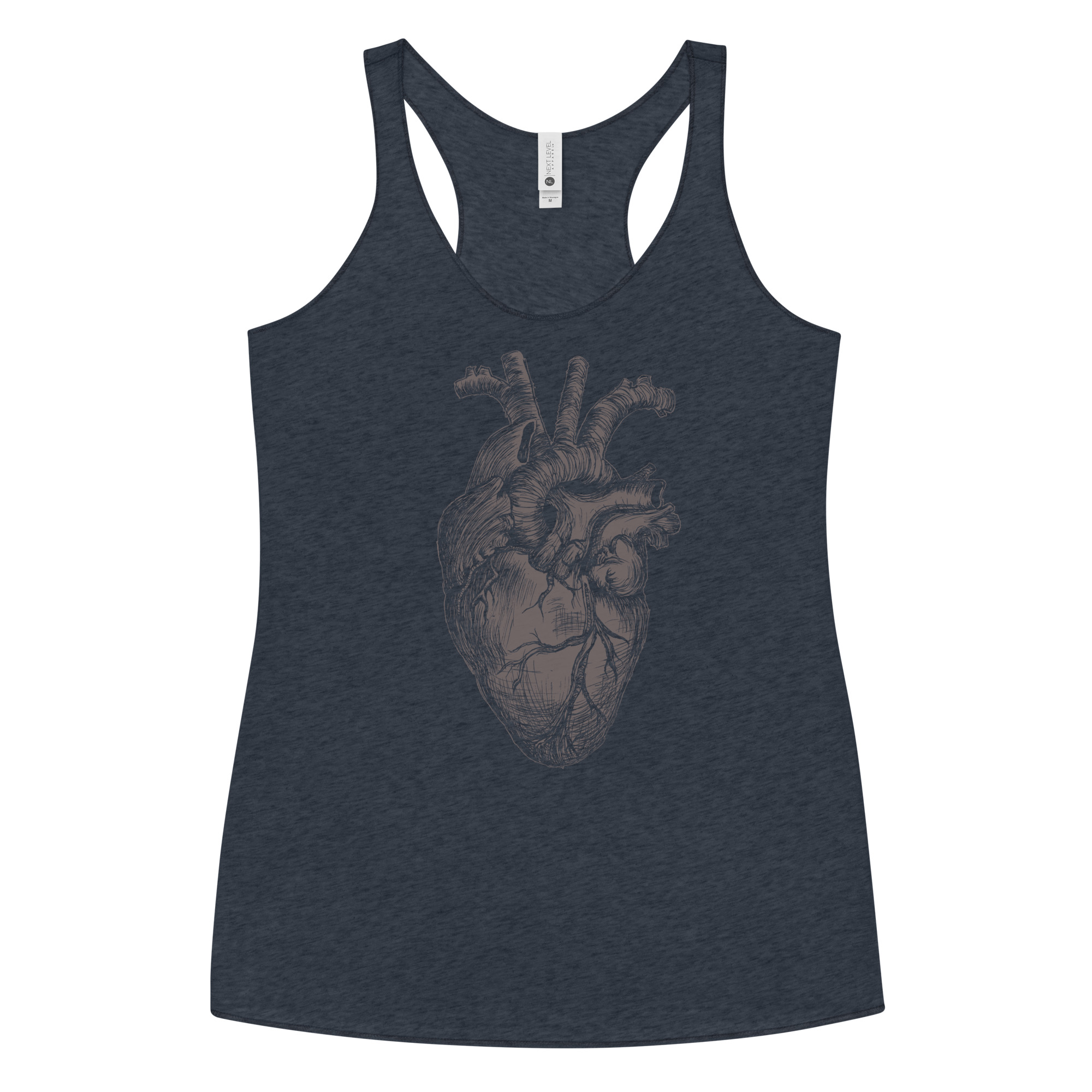 Anatomical Heart Slim Fit Tank - Image 2